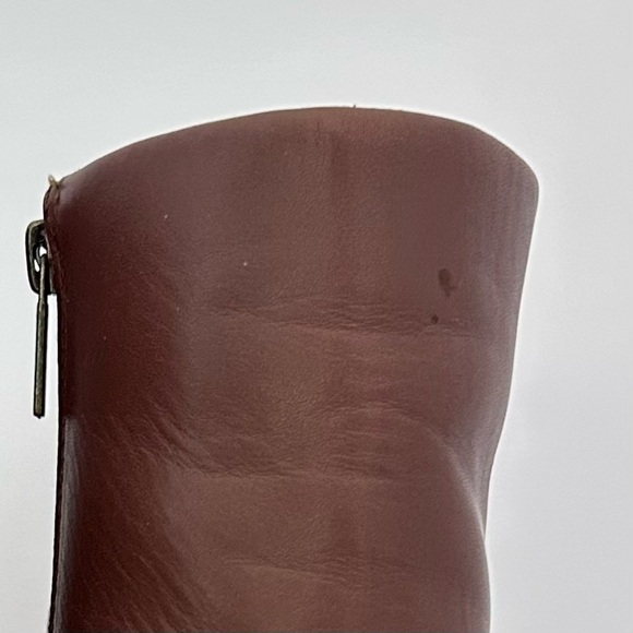 Joie High Heel Ankle Boot Bootie Leather Zip Mocha Brown Womens Size 8 / EU38 - Picture 7 of 11